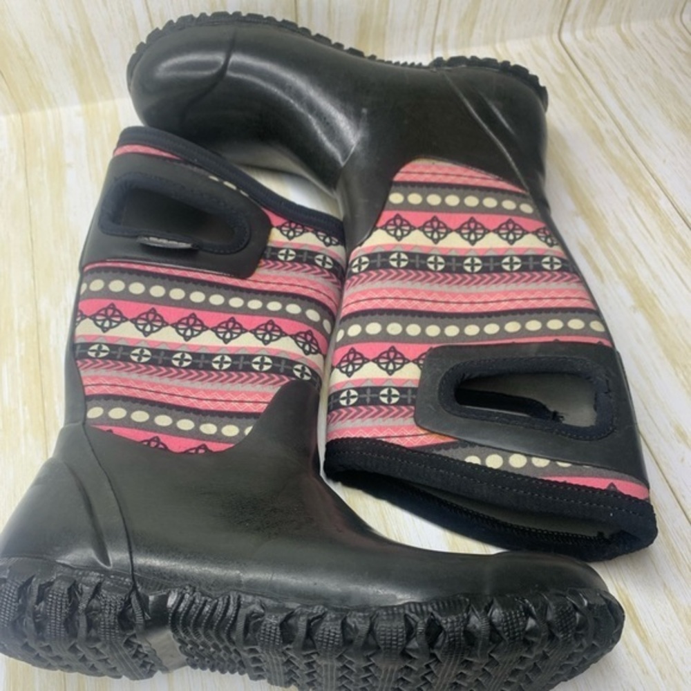 Bogs Waterproof Rubber Snow & Rain‎ Boots Youth Sz 3    Pre Owned